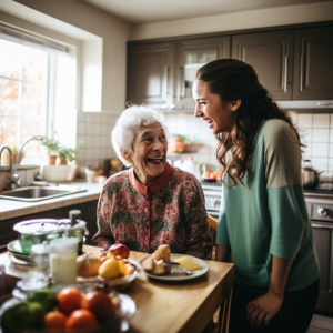 Home care can help seniors with proper diet and restrictions.